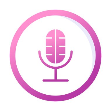 Illustration vector graphic of microphone icon