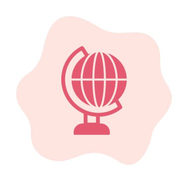 Dünya küresel ikon vektör illüstrasyonuName                