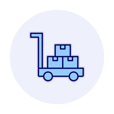 Trolley simgesi, vektör illüstrasyon tasarımı.