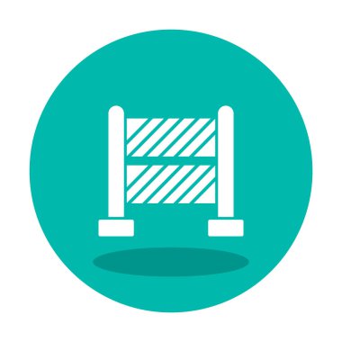Bariyer. Web simgesi basit illüstrasyon