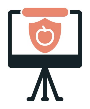 Beyaz arkaplanda besin sunum vektörü illüstrasyonu