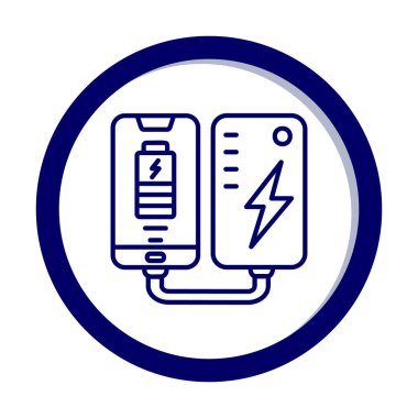 pil simgesi. renk çizgisi çizimi 