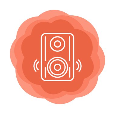 hoparlör simgesi, vektör illüstrasyonu basit tasarım