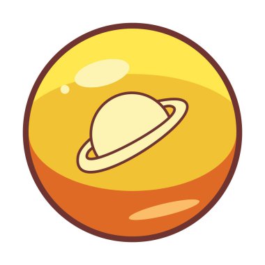 Gezegenler simgesi, vektör illüstrasyonu