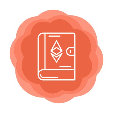 Kitap simgesi, vektör illüstrasyonunda ruhani işaret