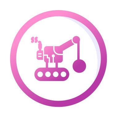 Wrecking Ball simgesi, vektör illüstrasyonu 