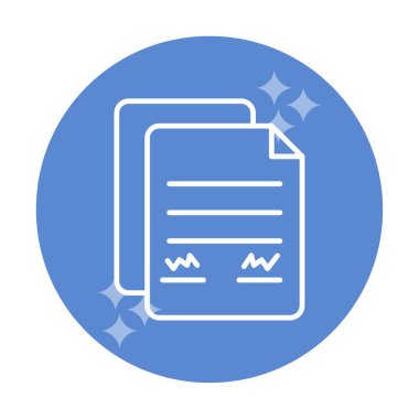 belge web simgesi vektör illüstrasyonu 