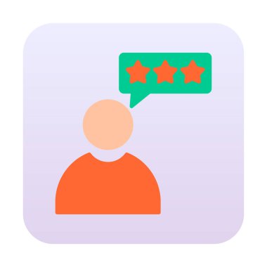 Müşteri İncelemesi, geribildirim ikonu vektör çizimi