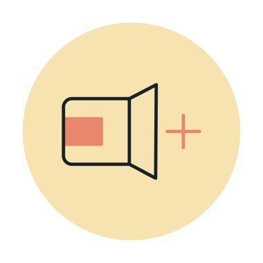 Ses simgesi, vektör illüstrasyonu basit tasarım