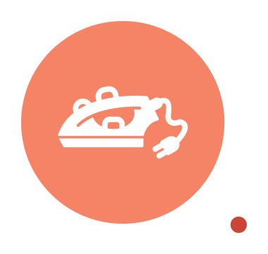 Demir düz simgesi. vektör çizim