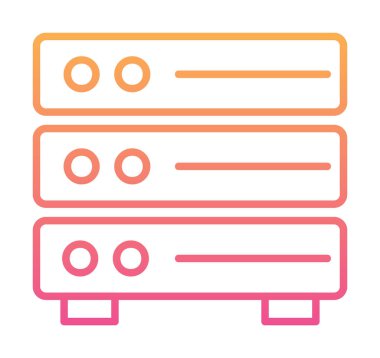 ağ simgesi çizimi. Sunucu                    