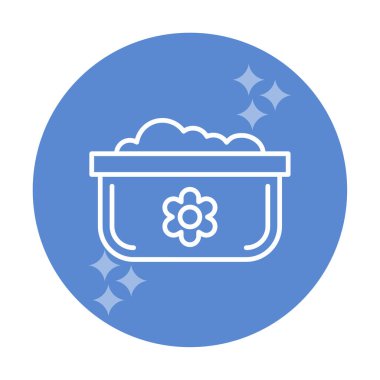 Bulaşık Otu Ağı simgesi, vektör illüstrasyonu 