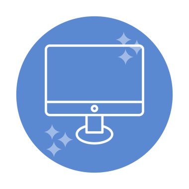 Ekran simgesi vektör illüstrasyonunu izle