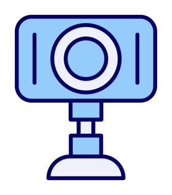 Web kamera simge vektör çizim