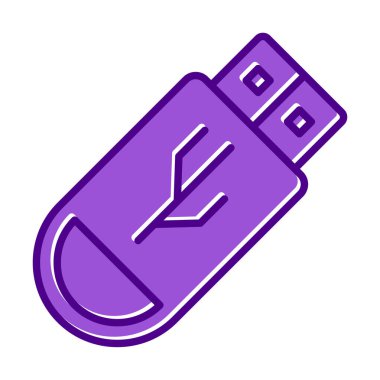 Web için usb flash simgesi.