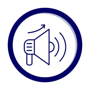 Basit Pazarlama Incerase simgesi, vektör illüstrasyonu