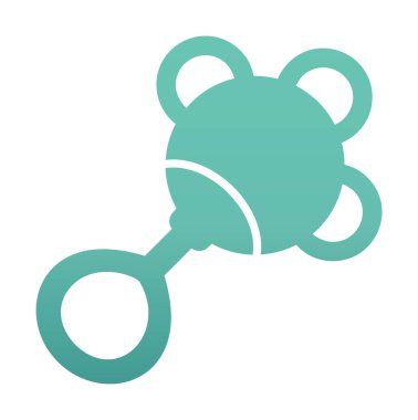 Çıngırak modern simgesinin vektör çizimi