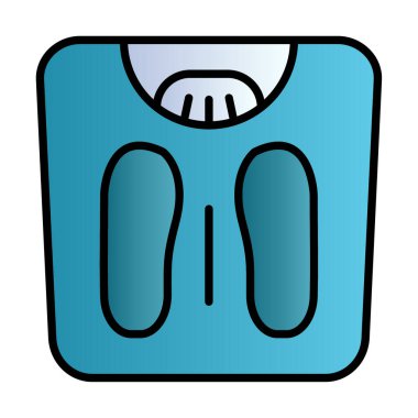 Ağırlık Ölçekleme simge vektör illüstrasyon grafik tasarımı