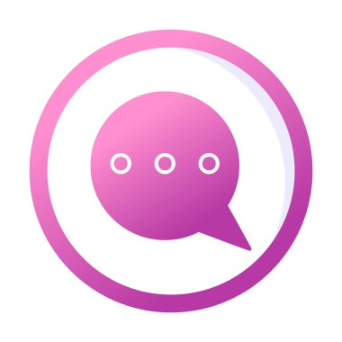 Konuşma baloncukları simgesi beyaz arkaplanda izole edildi, konuşma balonu işareti, sembol