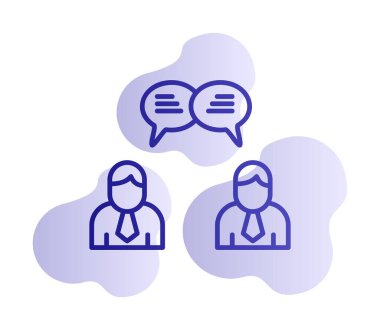 Kullanıcılar iletişim konsepti vektör illüstrasyonunu sohbet