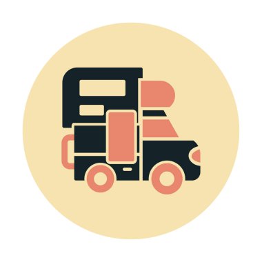 Kamp simgesi vektör illüstrasyonu