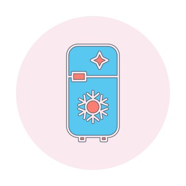 fridge vector icon line sign illustration