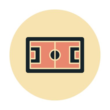 Basit futbol sahası resimleme