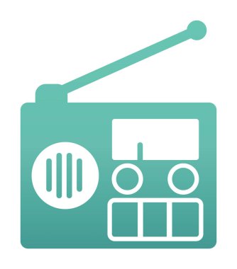  radyo simgesi vektör illüstrasyonu
