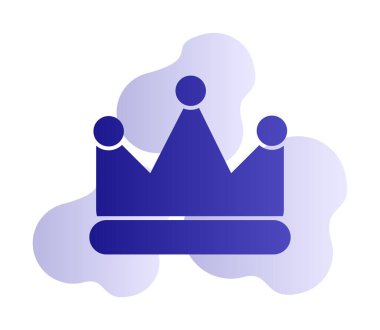 Taç vektör simgesi. Basit resimleme