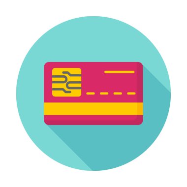 Akıllı Kart vektörü basit biçim simgesi