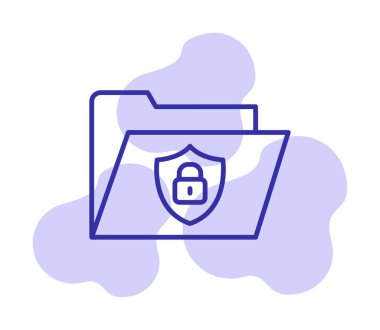 klasör renkli vektör simgesi 