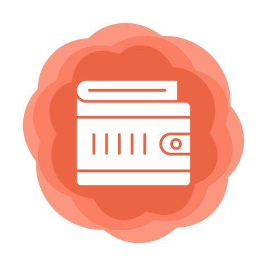 cüzdan vektör simgesi basit illüstrasyon