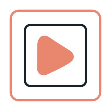 Oynatma düğmesi vektör çizimi