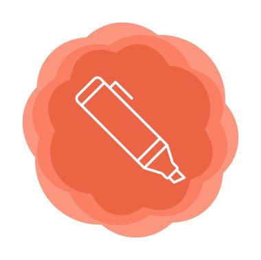 Vurgulama simgesi web basit illüstrasyon