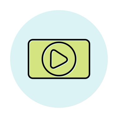 Oynatma düğmesi vektör çizimi