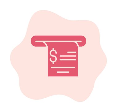 fatura simgesi, vektör illüstrasyonu basit tasarım