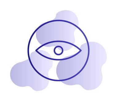 Göz simgesi, vektör illüstrasyon tasarımı 