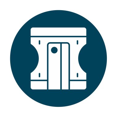 Kalem kalemtıraş simge vektör çizim