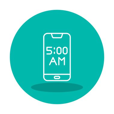 Smartphone Alarm simgesi vektör çizimi
