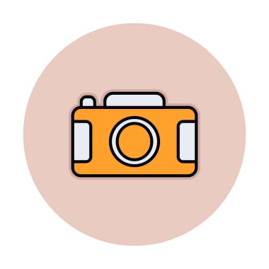 Kamera. Web simgesi basit illüstrasyon 