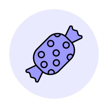 Şeker Web ikonu vektör illüstrasyonu