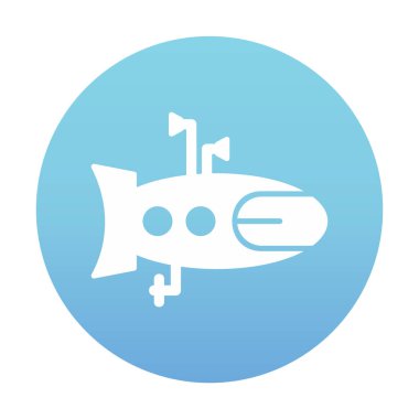 denizaltı simgesi web basit illüstrasyon