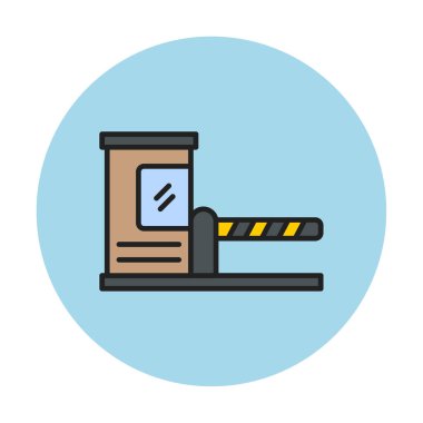 Park engeli simgesinin web illüstrasyonu