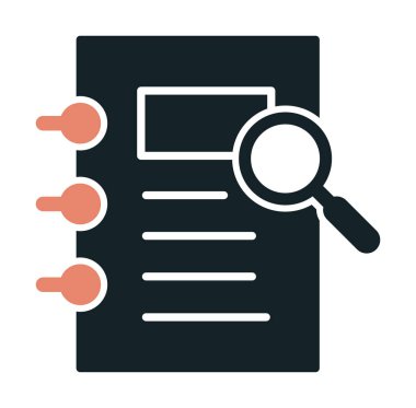 ofis kağıdı ve büyüteç