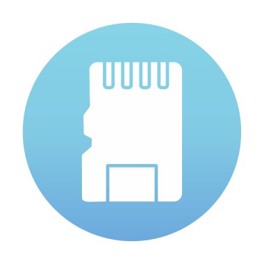 SD kart simgesi vektör illüstrasyonu 