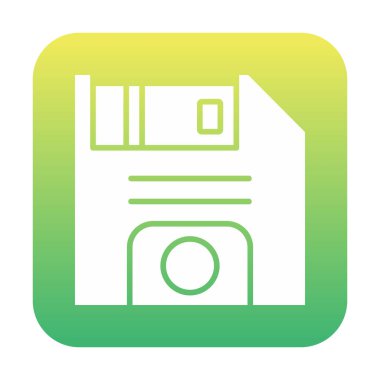 Basit Disket simgesi, vektör illüstrasyonu