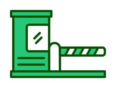 Park engeli simgesinin web illüstrasyonu