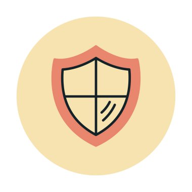 kalkan simgesi, vektör illüstrasyonu