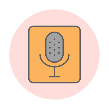 Illustration vector graphic of microphone icon
