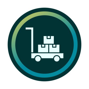 Trolley simgesi, vektör illüstrasyon tasarımı.
